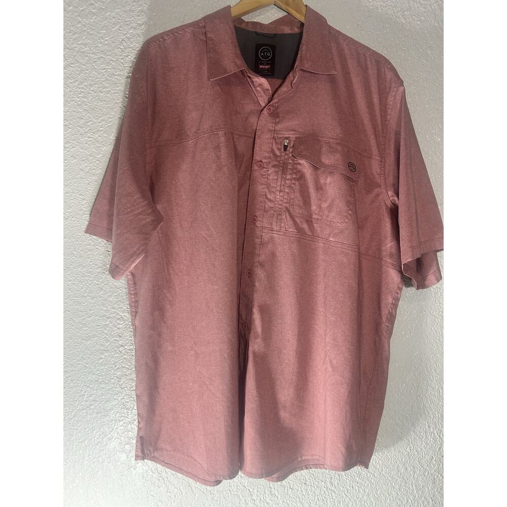 Wrangler ATG Men's Button-Up Short Sleeve Casual Shirt Size XL